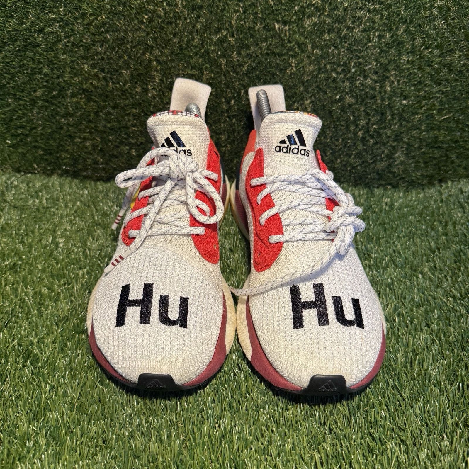 Adidas Size 7 - adidas Pharrell x Solar Hu Glide Cloud White W Size US 7 / IT 37 - 4 Thumbnail