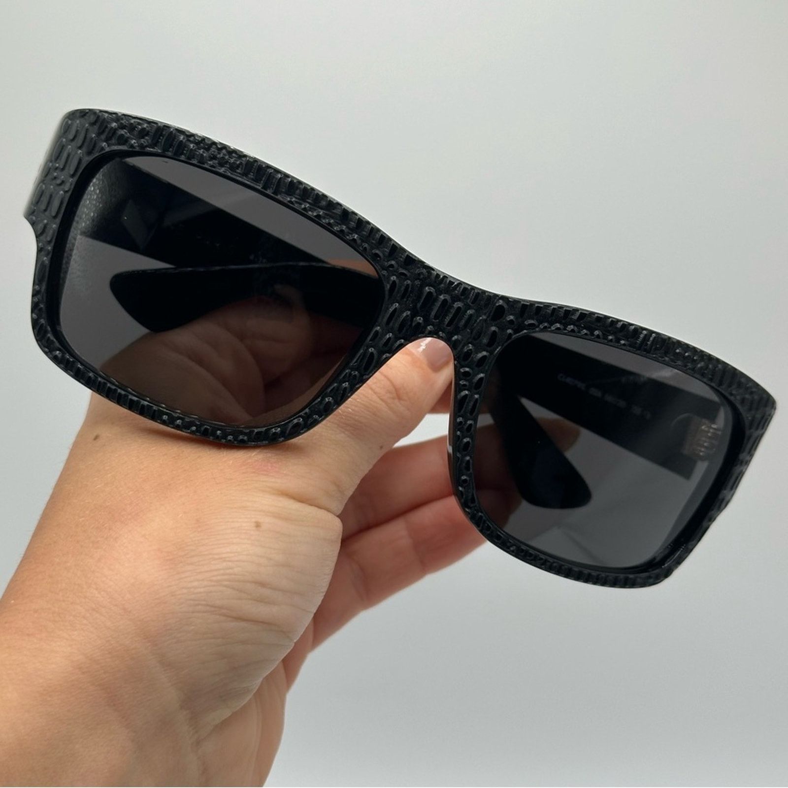 Celine BRAND NEW CELINE CL4079IL 02A Black Square Unisex Sunglasses Size ONE SIZE - 8 Thumbnail