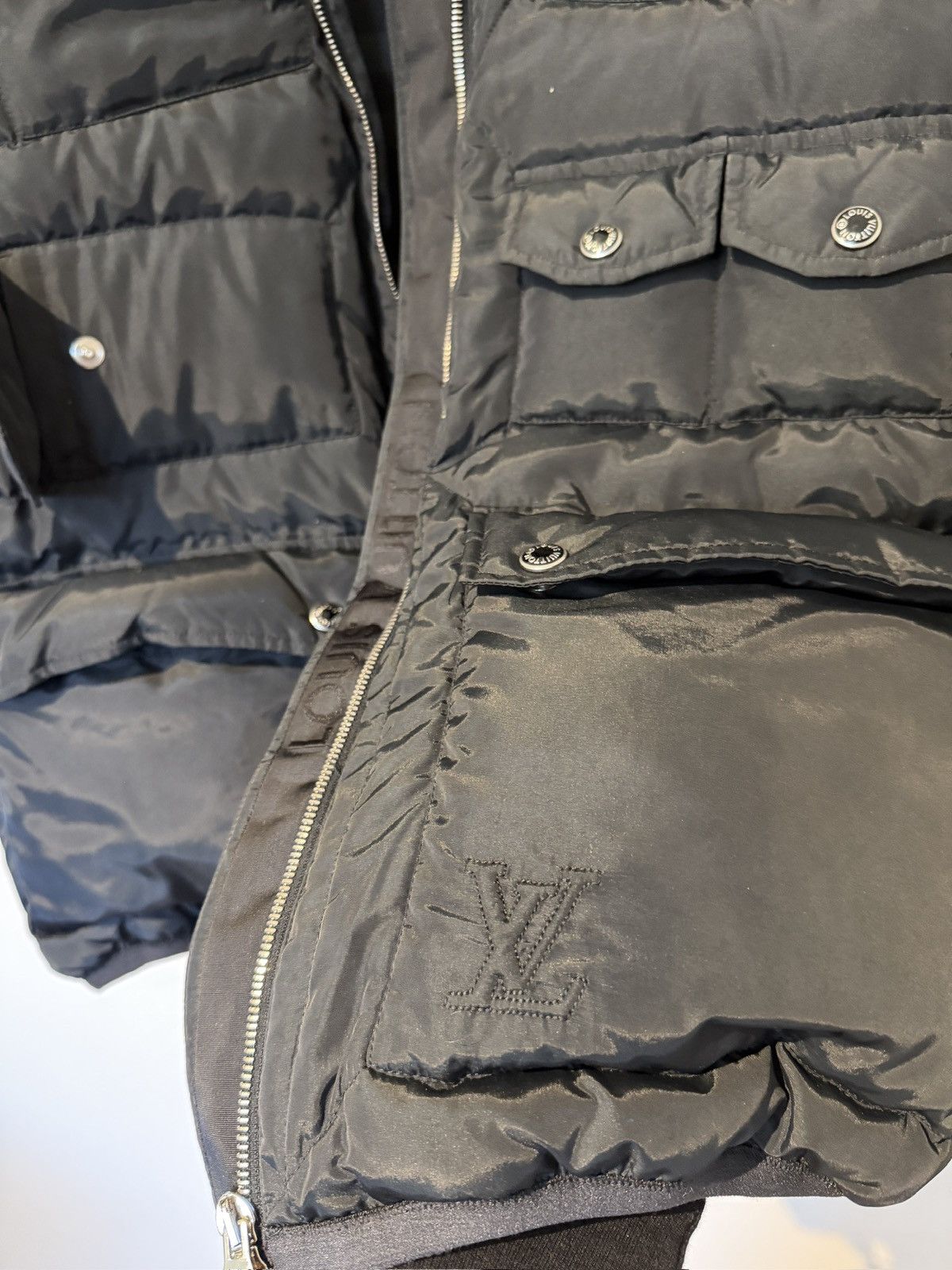 Louis Vuitton Louis Vuitton Damier Graphite Multi-Pocket Down Vest (Gilet) Size US L / EU 52-54 / 3 - 15 Thumbnail