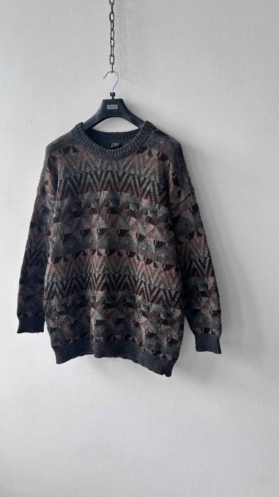 Other 100% Alpaca Sweater Geometric Aztec Boho Knit Pullover Peru Size US XL / EU 56 / 4 - 4 Thumbnail