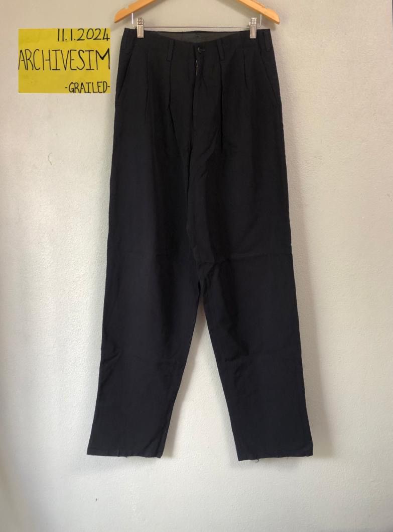 Yohji Yamamoto Yohji Yamamoto Trousers Laine Wool Pants Size US 28 / EU 44 - 2 Thumbnail