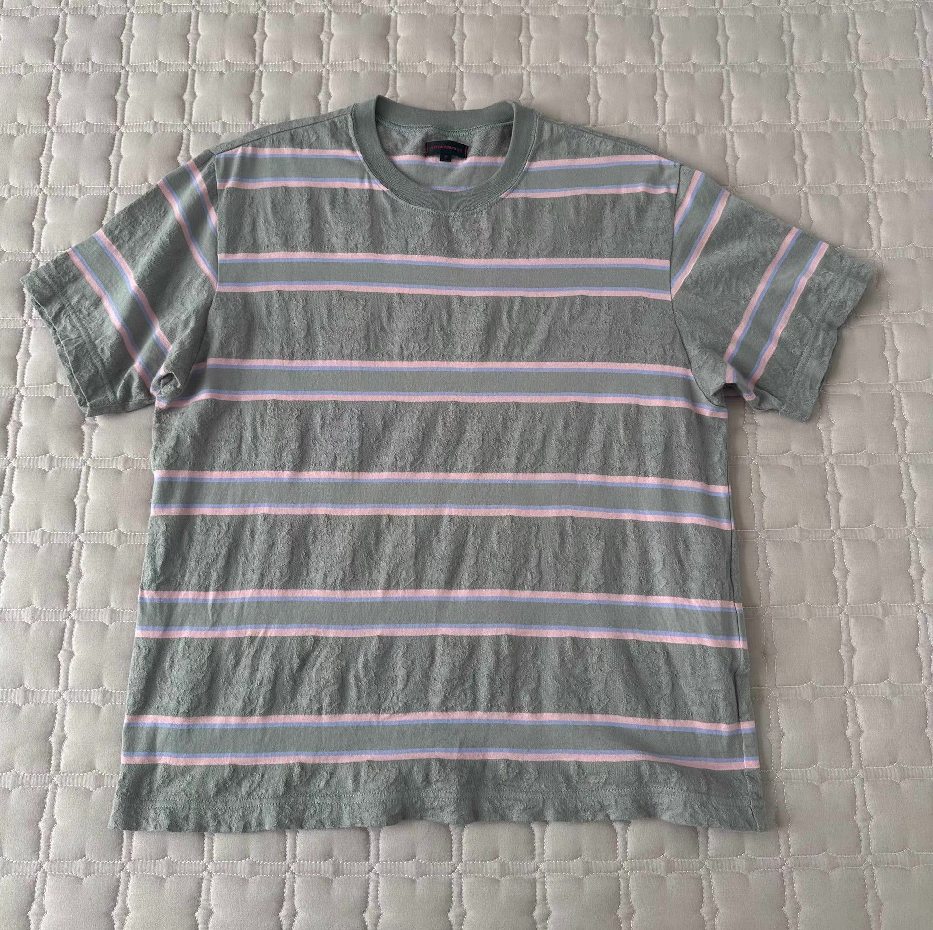 CLOT CLOT Pink Striped Short Sleeve with Dragon Pattern, Size US S / EU 44-46 / 1 - 1 Thumbnail