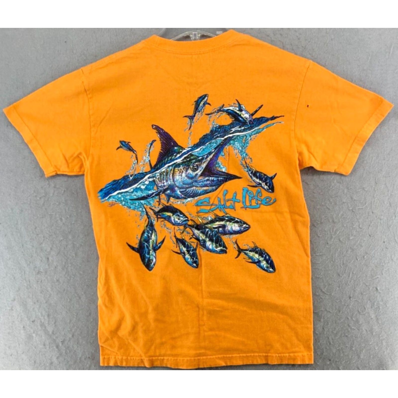 Vintage Salt Life Men's T-Shirt Small Orange Sailfish Graphic Pocket Outdoor Cotton Jersey 2020s Men Size US S / EU 44-46 / 1 - 6 Thumbnail