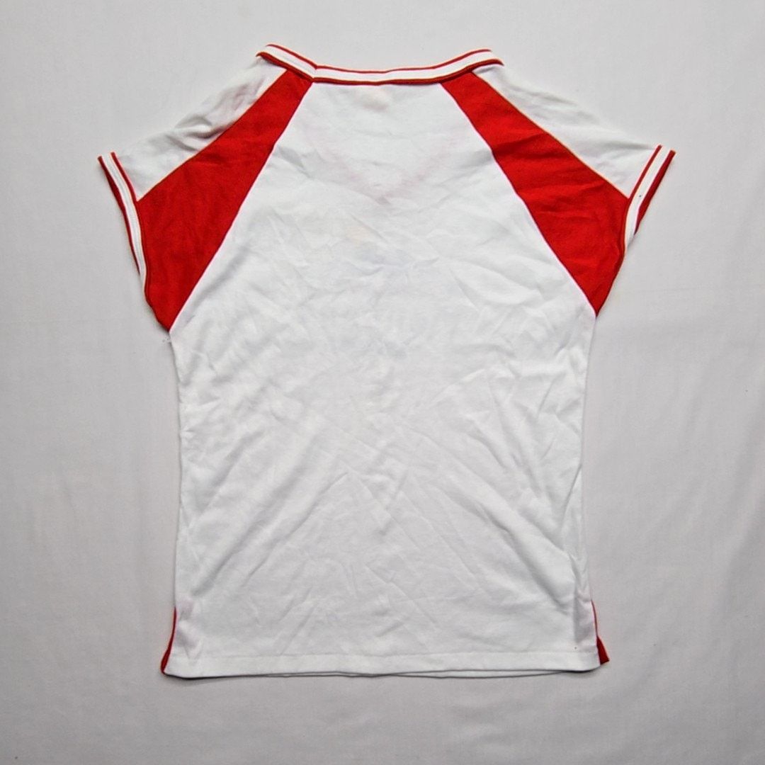 Vintage Vintage Montana Graphic Tee Le Riche Red White V-Neck Shirt Size L / US 10 / IT 46 - 5 Thumbnail