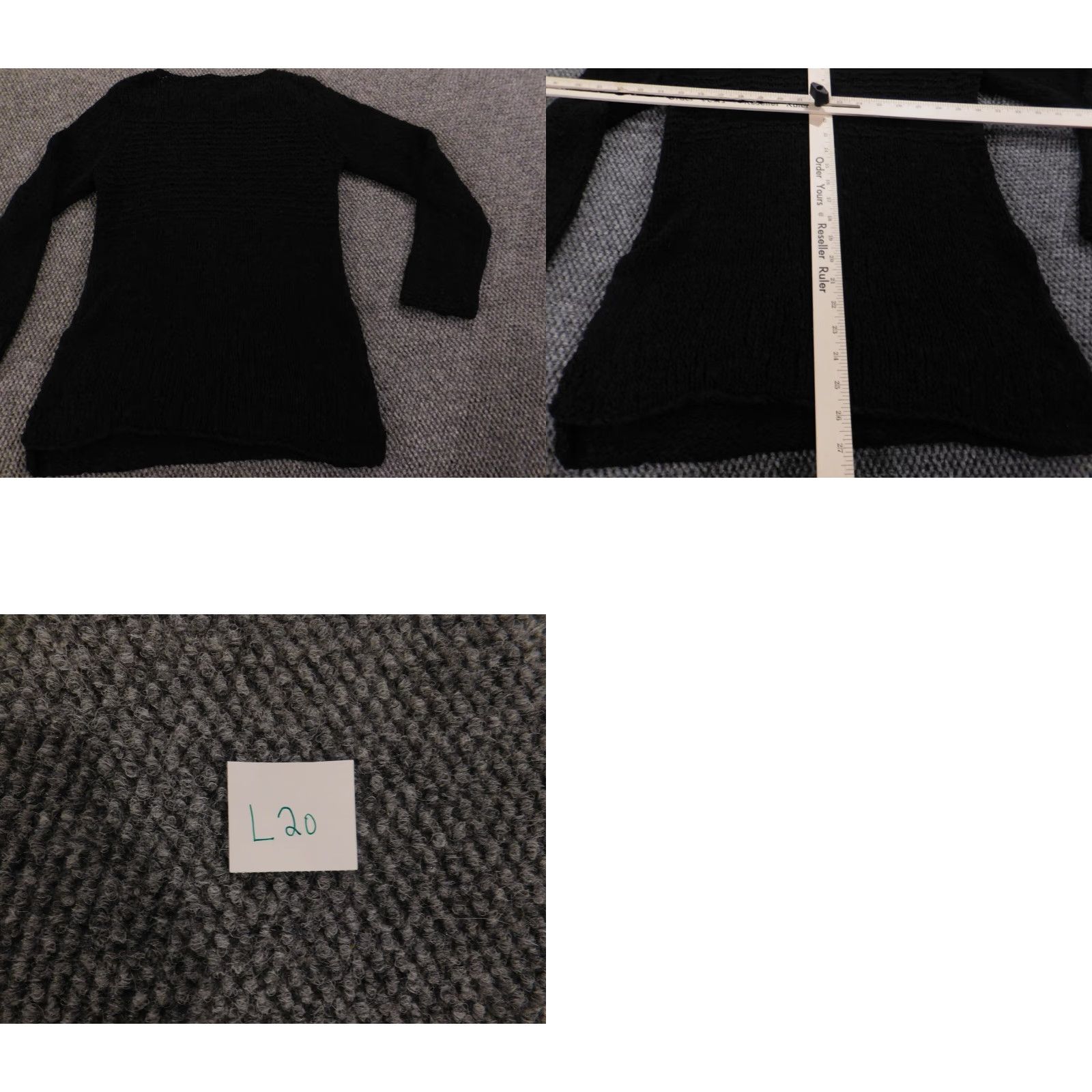 J. Jill J. Jill Sweater Womens Regular Small Black Crew Neck Cable-Knit Pullover Raglan Sleeve Size S / US 4 / IT 40 - 8 Thumbnail