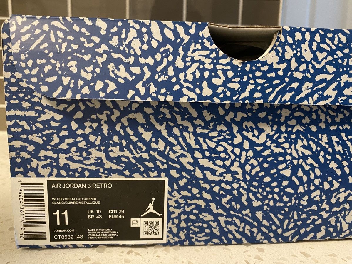 Nike Jordan 3 Wizards - Size 11 Size US 11 / EU 44 - 10 Thumbnail