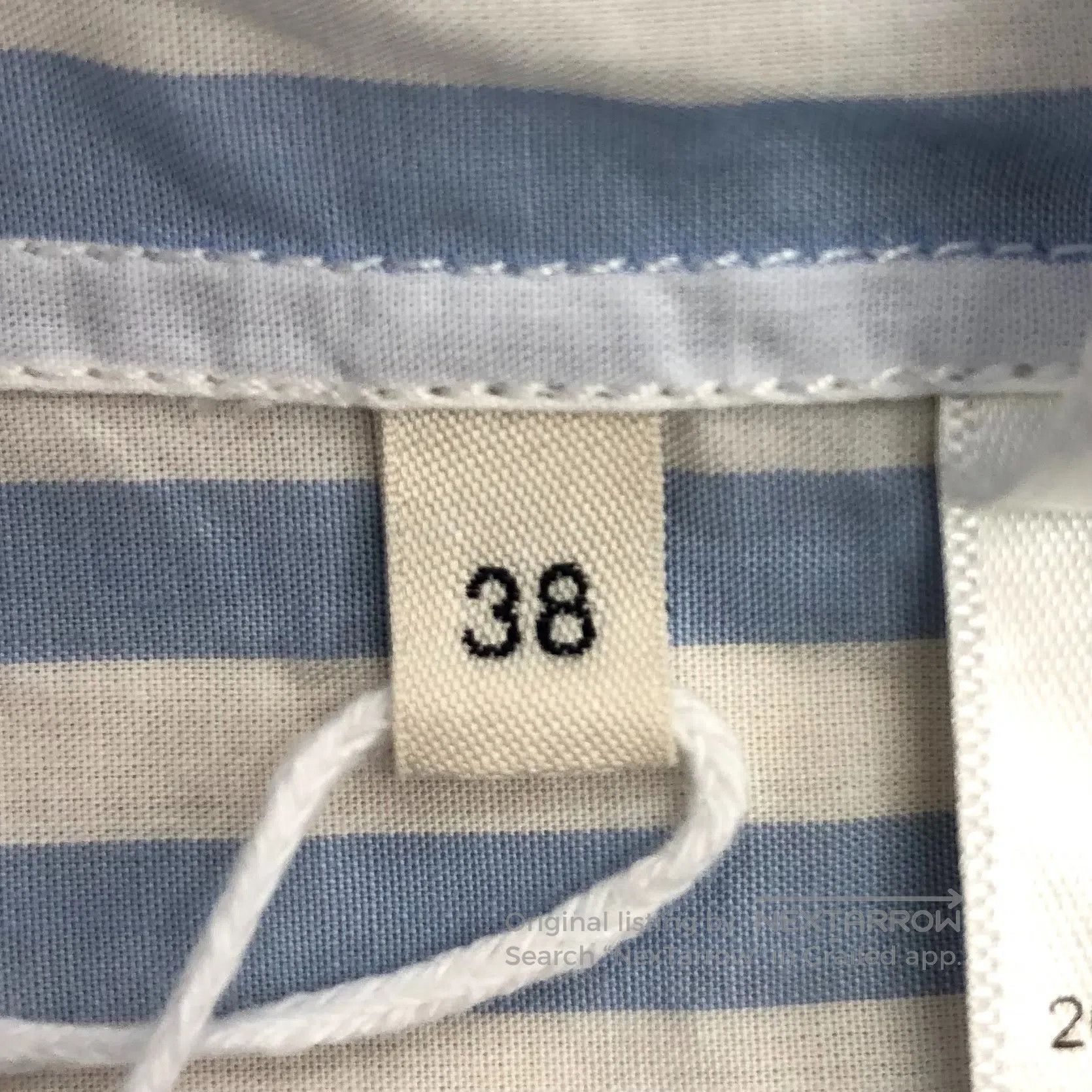 Celine Celine Blue striped Triumph embroidery cotton collar singl Size XS / US 0-2 / IT 36-38 - 6 Thumbnail