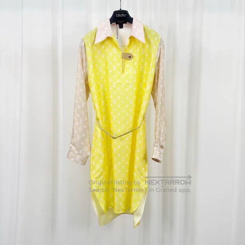 Louis Vuitton Louis Vuitton Color-block print silk dress Size XS / US 0-2 / IT 36-38 - 1 Thumbnail