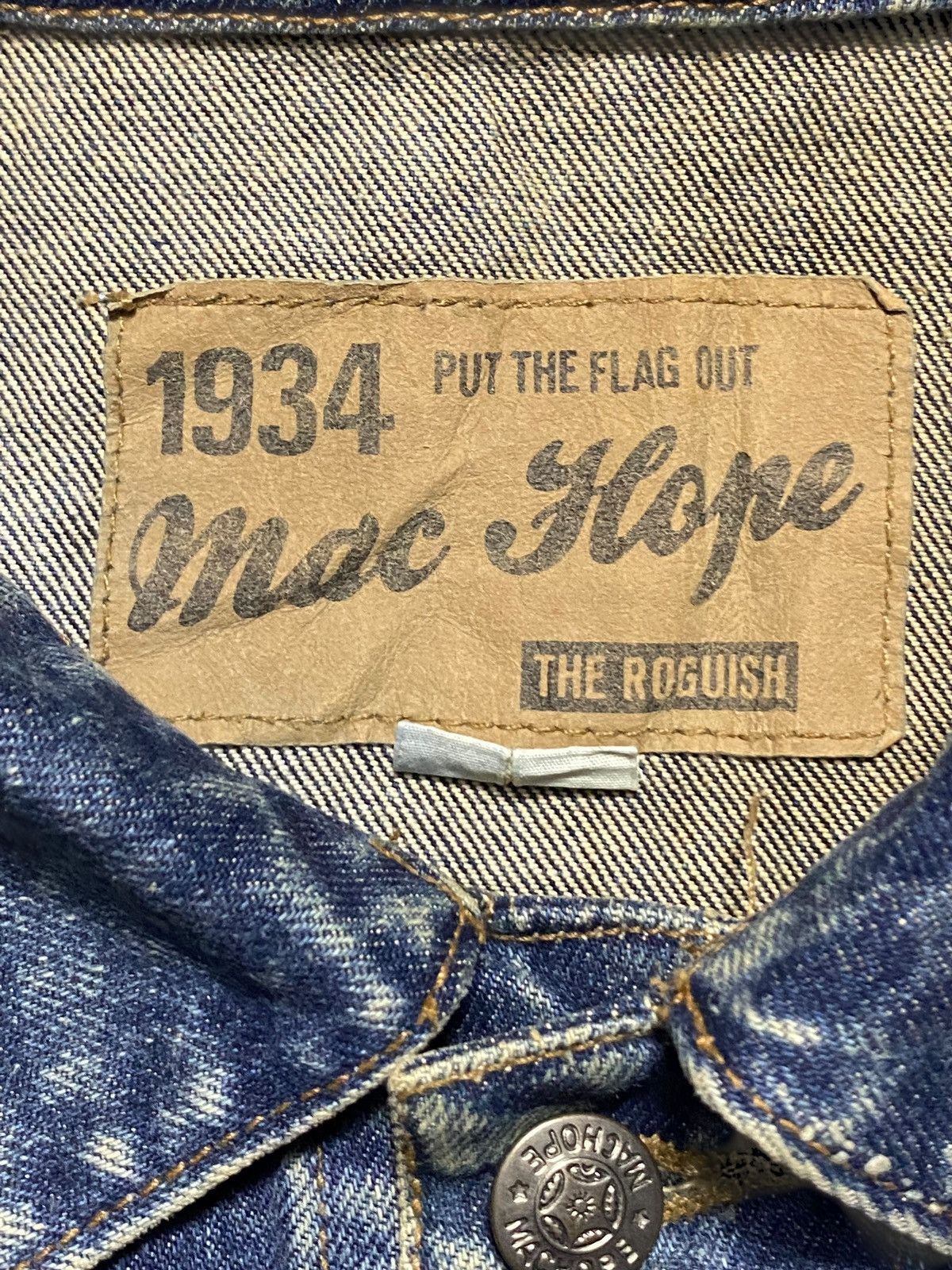 Hope Mac Hope 80s acid wash denim jacket faded accents jacket Size US L / EU 52-54 / 3 - 9 Thumbnail