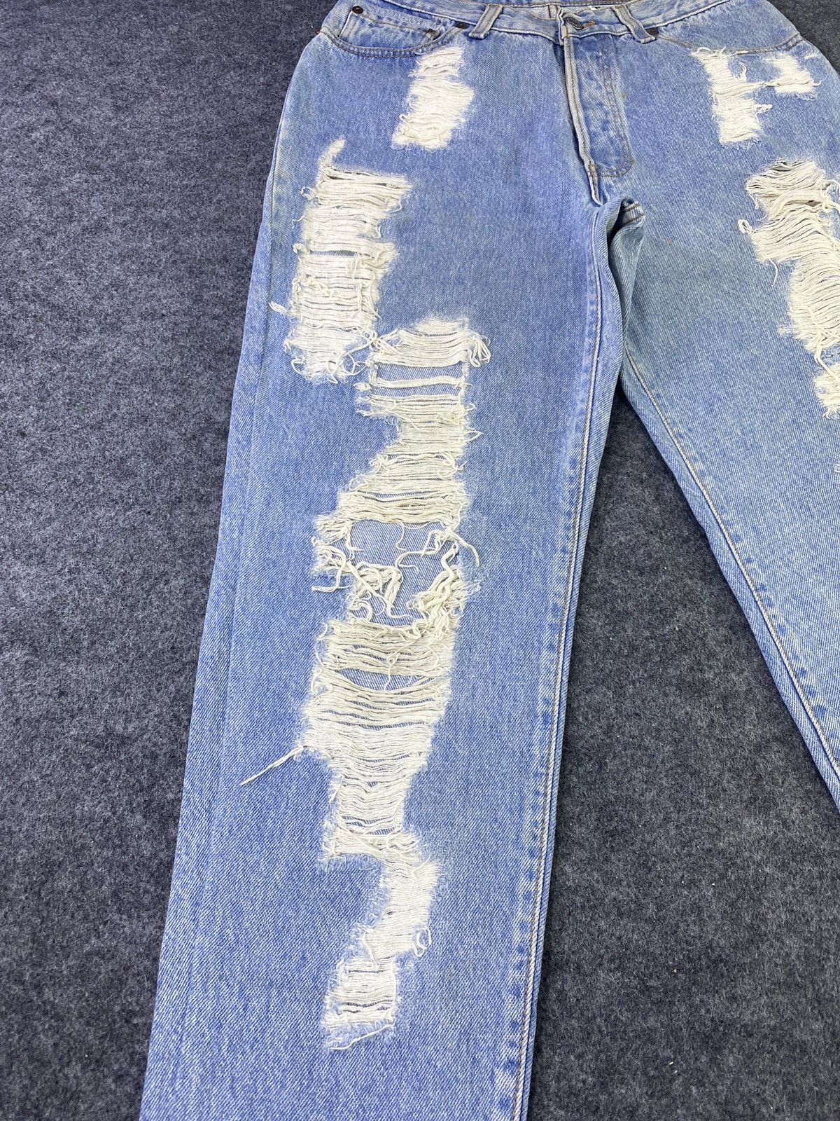 Jean × Levi's × Vintage Vintage Levis Distress Jeans - J914 Size 29" - 13 Thumbnail