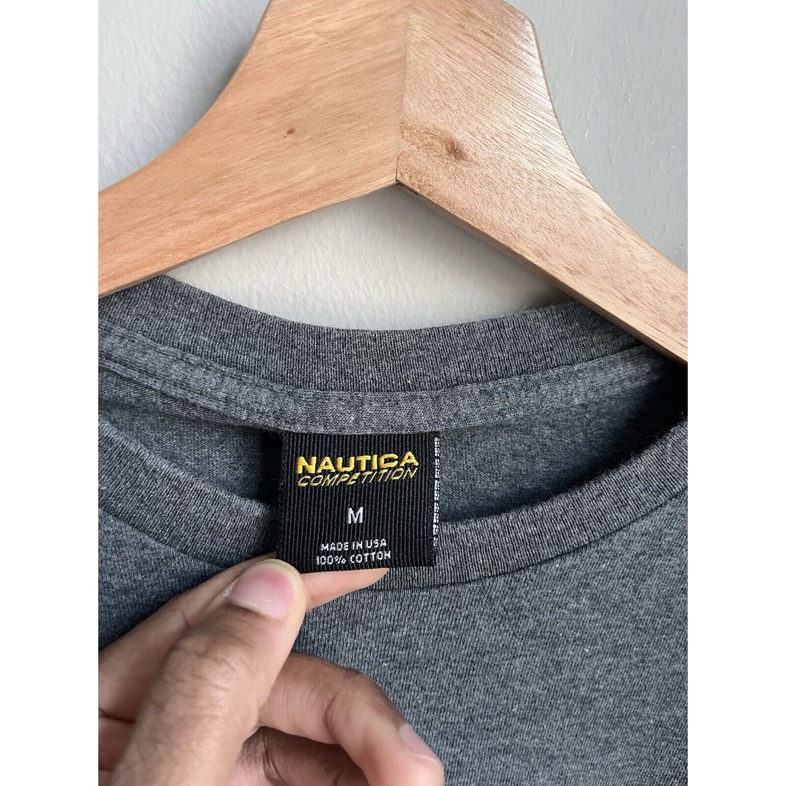 Nautica VINTAGE NAUTICA COMPETITION GREY LONG SLEEVE GRAPHIC T SHIRT Size US M / EU 48-50 / 2 - 2 Thumbnail