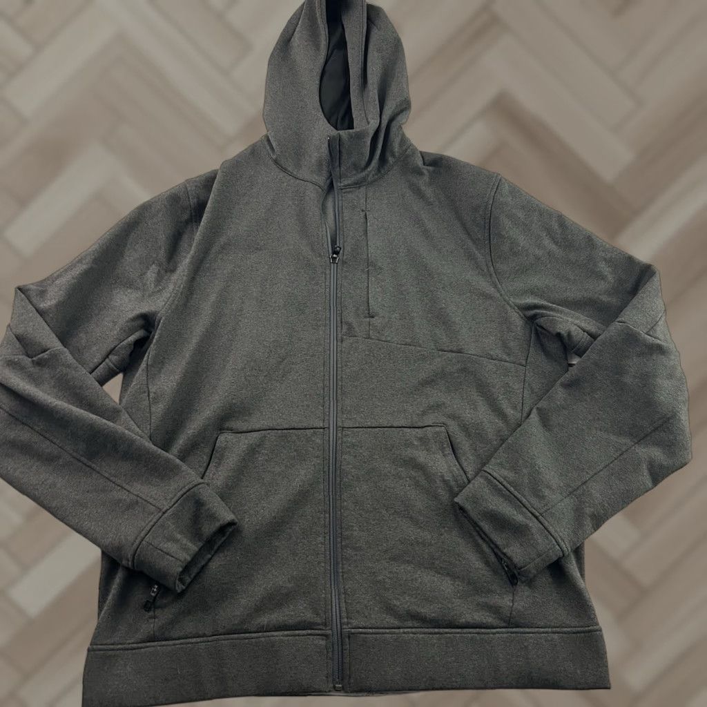 Lululemon City Sweat Zip Fleece Hoodie Mens Large Gray Shirt City Hoodie L Mens Gray 90s Fashion?