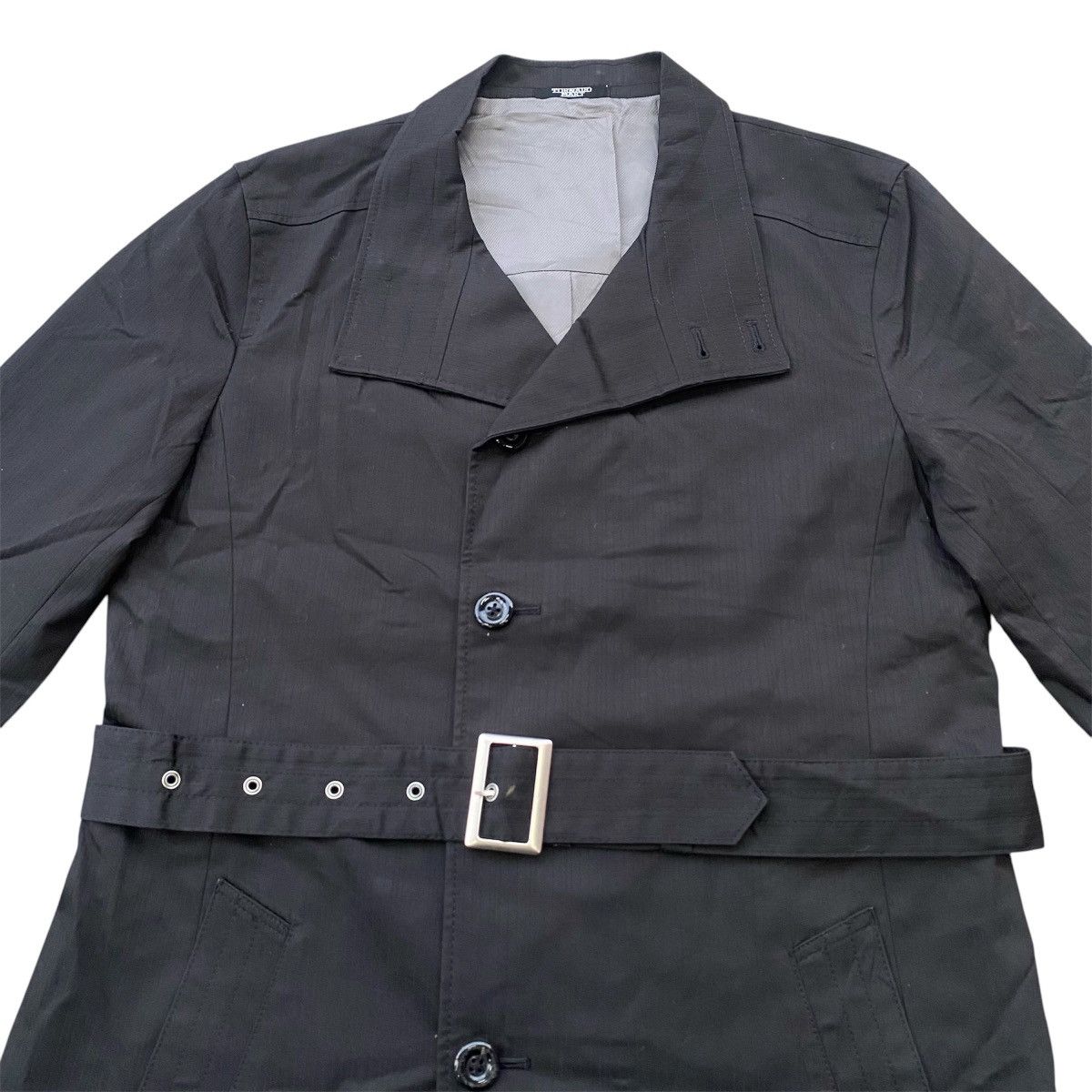 Tornado Mart Tornado Mart Belted Trench Coat –Japanese Designer Outerwear Size L / US 10 / IT 46 - 7 Thumbnail
