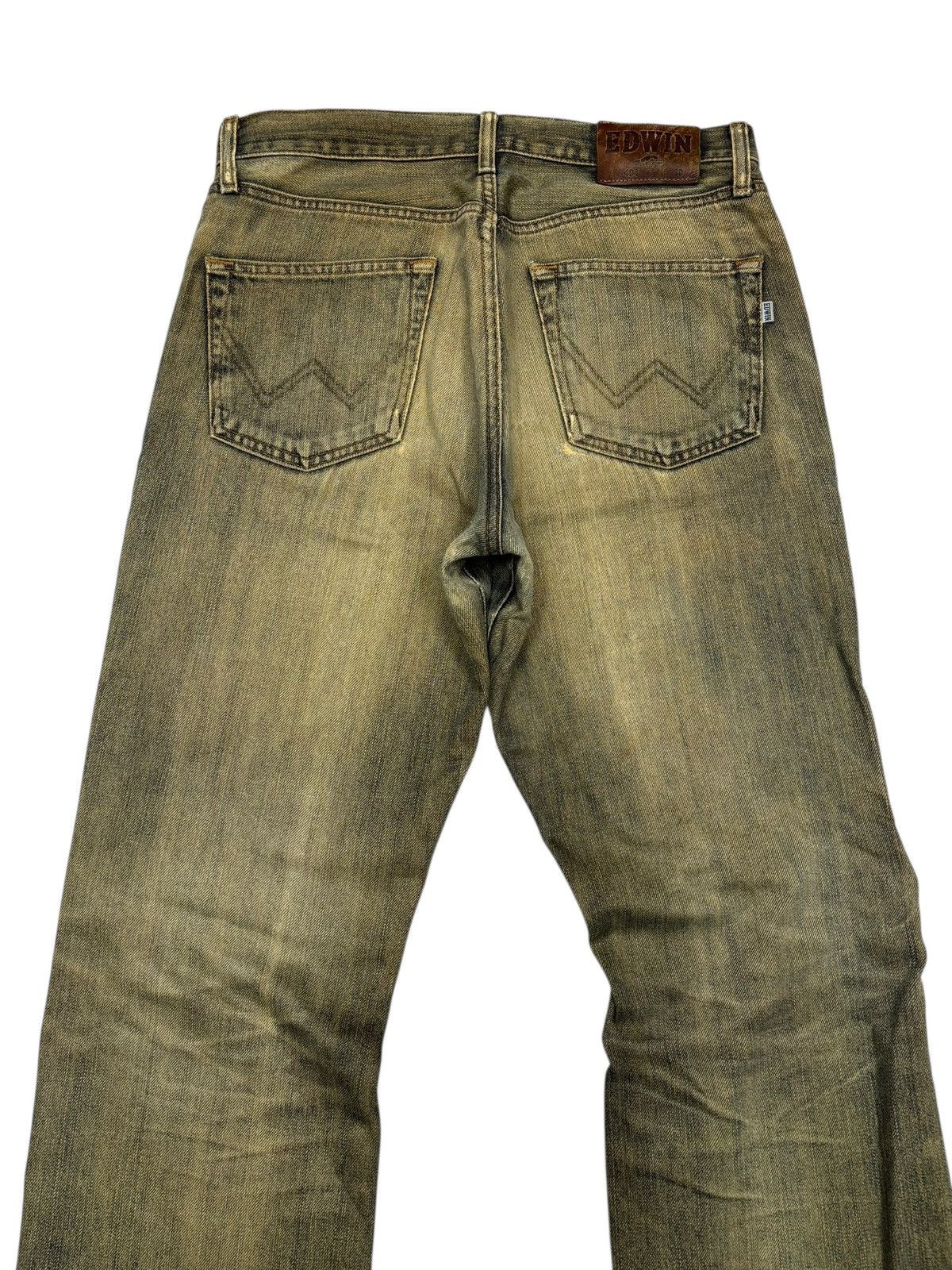 Kapital Edwin Earthy Muddy Wash Destroyed Patchwork Jeans Size US 30 / EU 46 - 8 Thumbnail