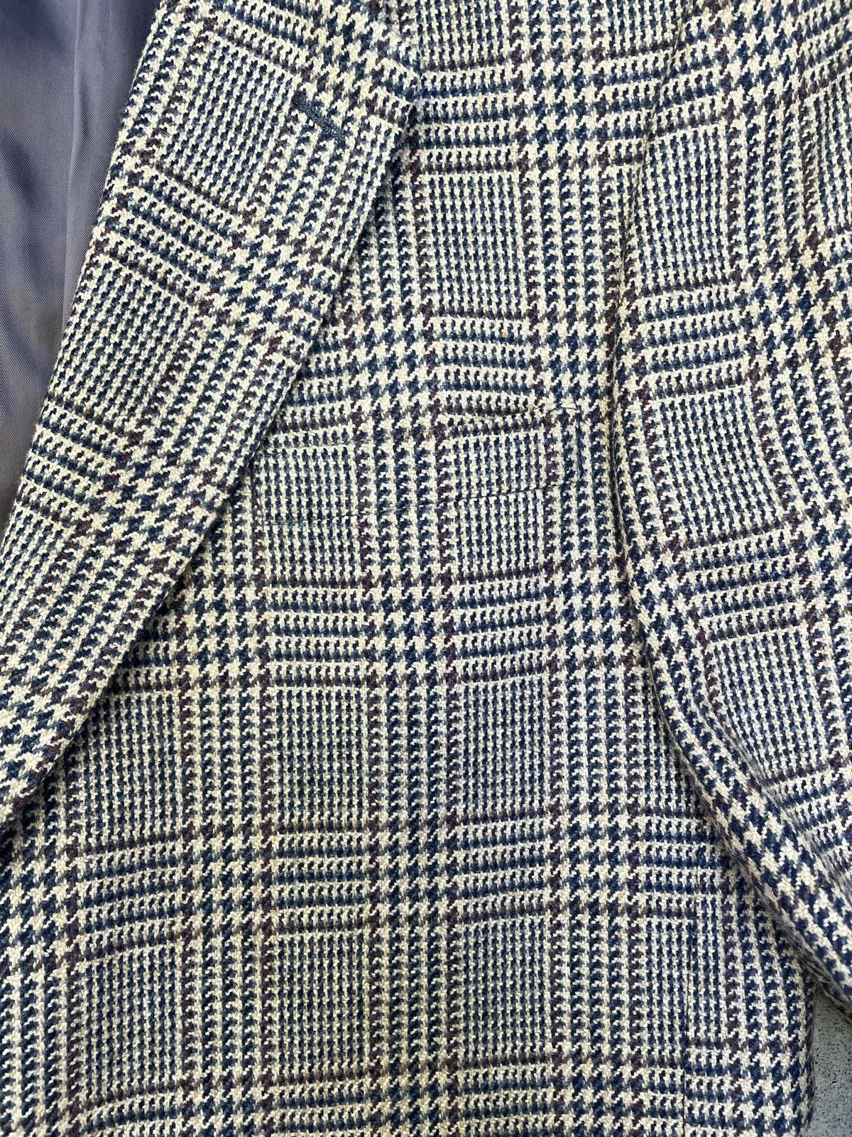 Eddie Bauer × Vintage Eddie Bauer Houndstooth Plaid Tweed Sport Coat Size 44R - 8 Thumbnail
