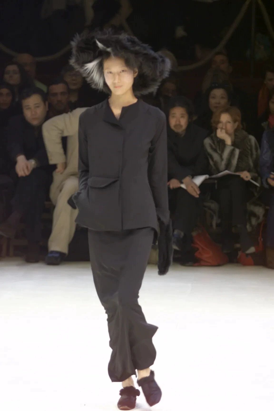 Yohji Yamamoto Yohji Yamamoto 00AW Archive Eskimo Collarless Jkt 3 (Mint) Size L / US 10 / IT 46 - 2 Thumbnail
