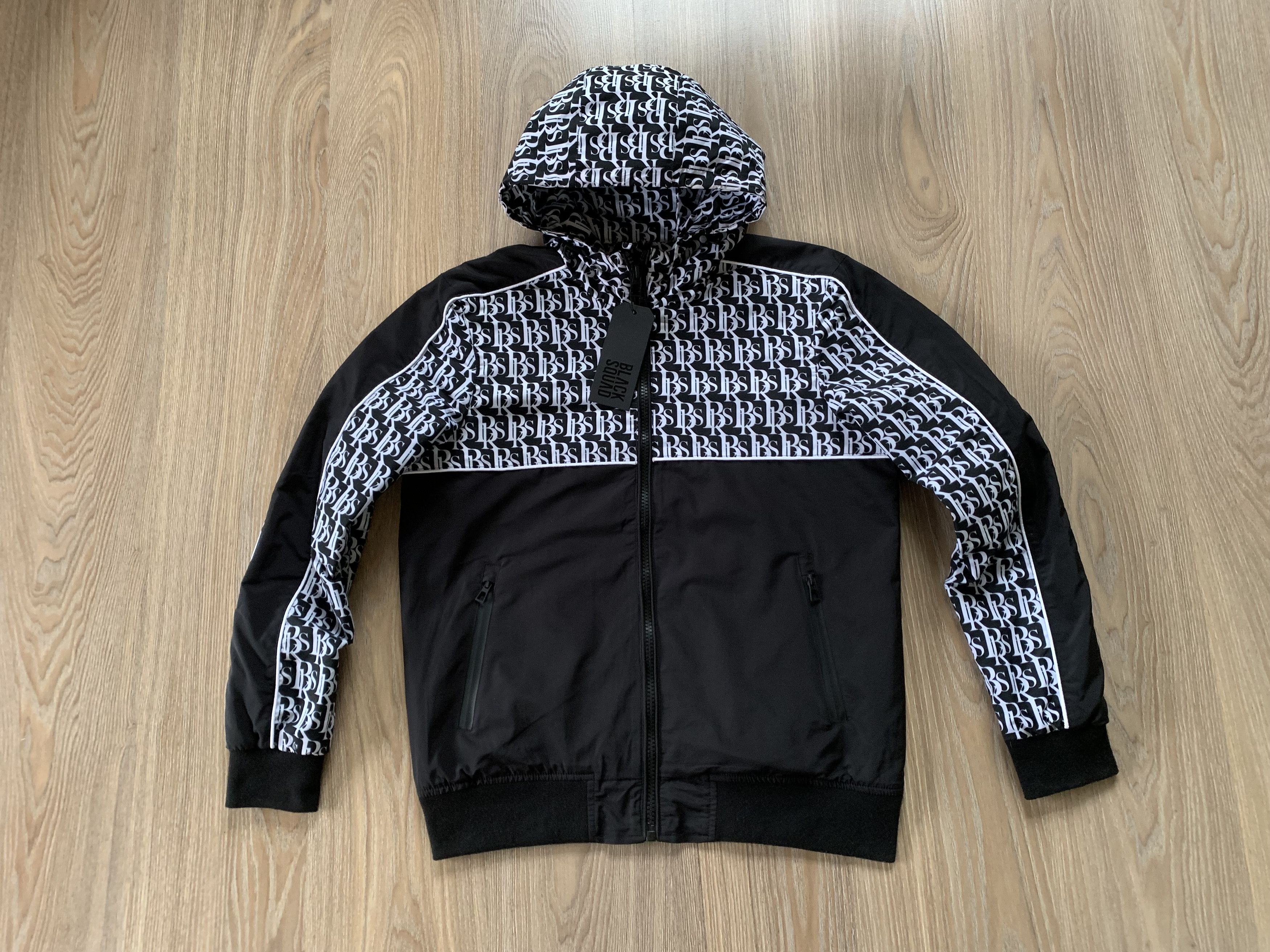 Designer Black Squad Hood Monogramm Zip Jacket Size US M / EU 48-50 / 2 - 2 Thumbnail