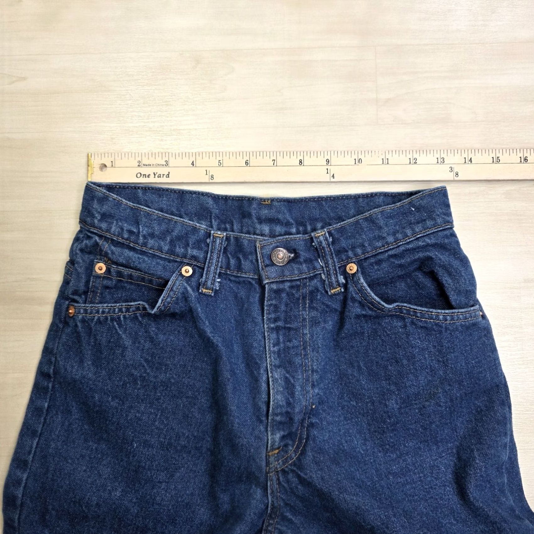 Levi's VINTAGE Levi's Orange Tab High Waist Straight Jeans Women 80s 26 x 33 Size 11 Regular Denim Dark Pockets Zip Inseam 33 Mens Womens Boys Girls Size 32" / US 10 / IT 46 - 5 Thumbnail