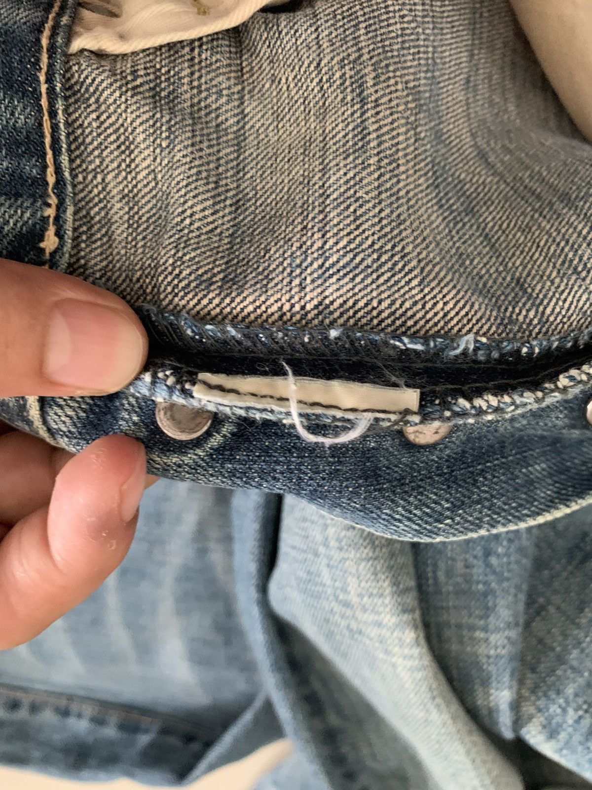 OMNIGOD Omnigod Orangeline Selvedge Faded Denim Size US 30 / EU 46 - 7 Thumbnail