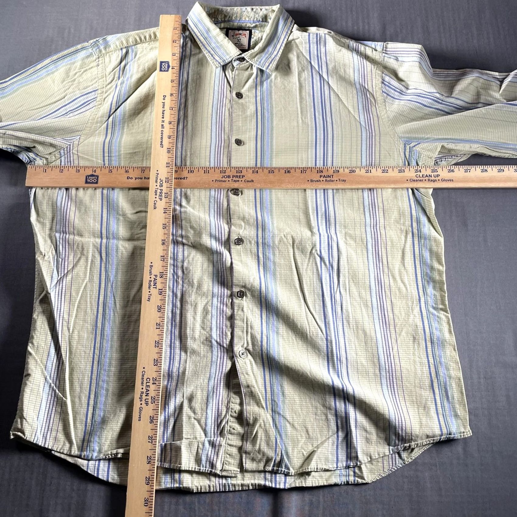 Vintage J. Garcia Shirt Mens XL Green Blue Striped Button Front 100% Cotton Casual Shirt Mens XL Green Blue Striped Button Front 100% Cotton Casual Size US XL / EU 56 / 4 - 6 Thumbnail