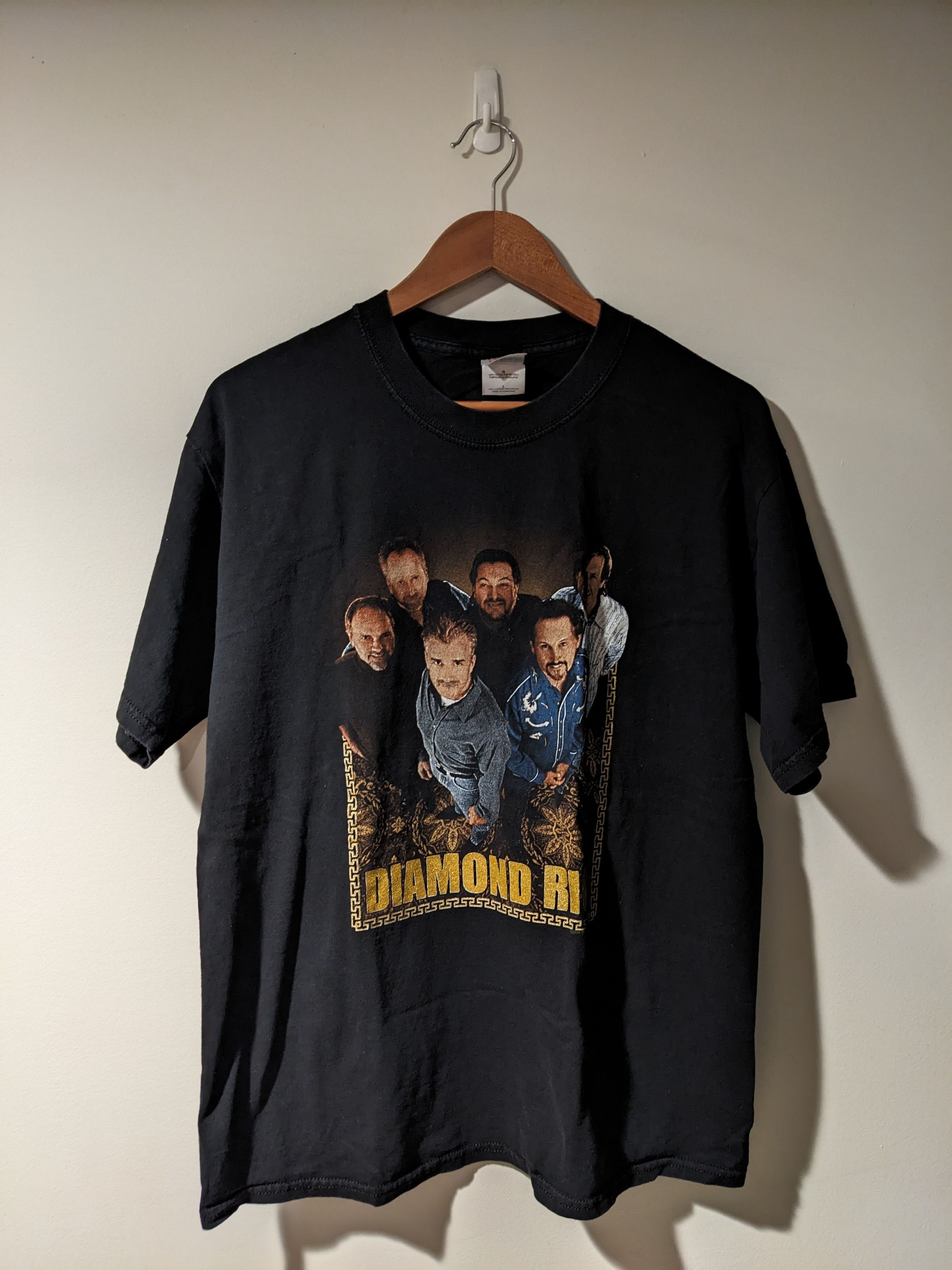 Band Tees × Vintage Vintage Y2K Diamond Rio I Believe Band Black Large T-Shirt Size US L / EU 52-54 / 3 - 1 Thumbnail
