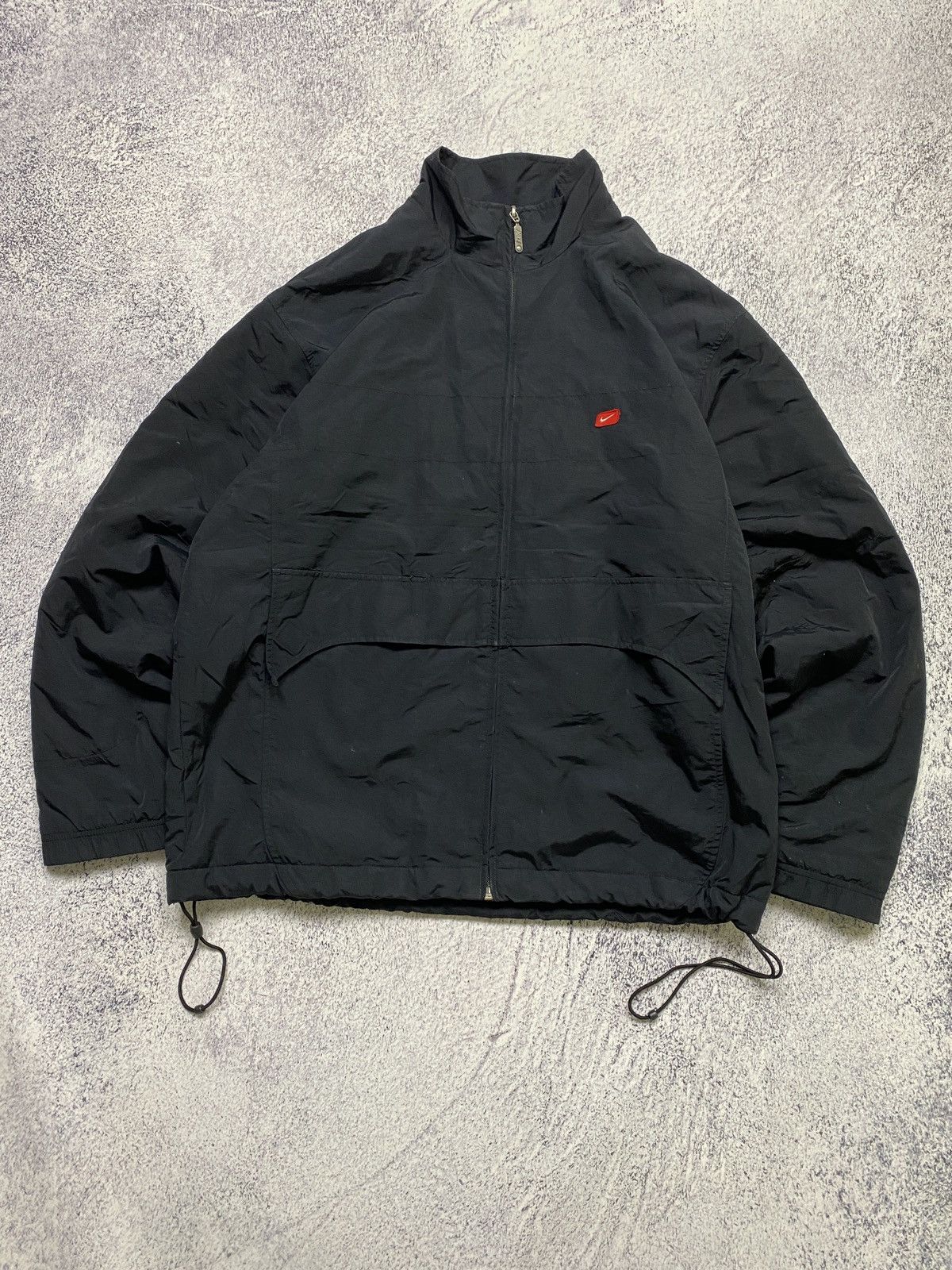 Nike × Vintage Vintage Nike Athletic Logo Swoosh Nylon Jacket Y2k Size US L / EU 52-54 / 3 - 2 Thumbnail
