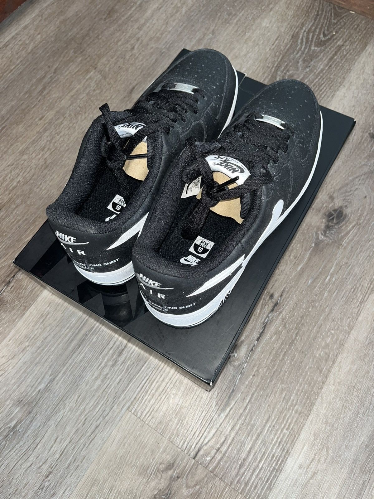 Comme des Garcons SHIRT × Supreme Supreme x CDG x Nike Split Logo AF1 Size US 10 / EU 43 - 4 Thumbnail