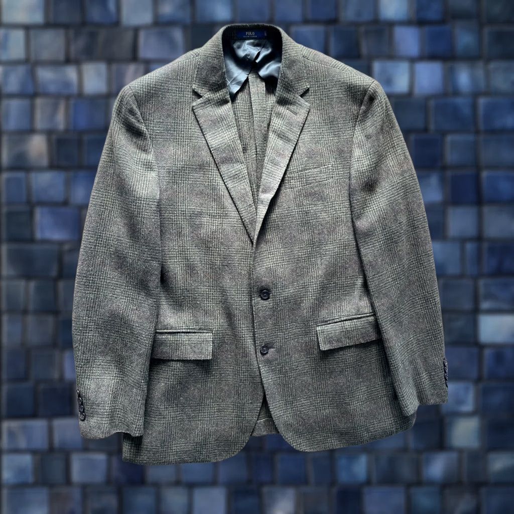 Ralph Lauren Ralph Lauren Blazer Men 44R Slim Tweed Plaid Double-Vented Notch Lapel Green Lambswool Jacket Blazer Shirt Coat Suit Jacket Vintage? (No) Size US XXL / EU 58 / 5 - 1 Thumbnail