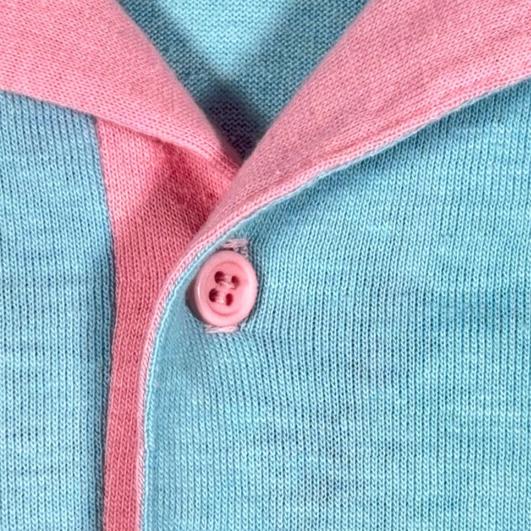 Vintage VINTAGE Electric Avenue Polo Shirt Mens SMALL Pink Striped USA 80s Polo Shirt Size US S / EU 44-46 / 1 - 4 Thumbnail