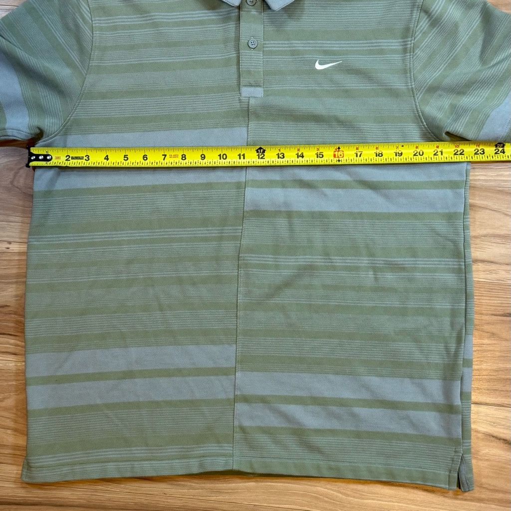 Nike Nike Men’s L Dri-Fit Golf Polo Green Stripe Size US L / EU 52-54 / 3 - 6 Thumbnail