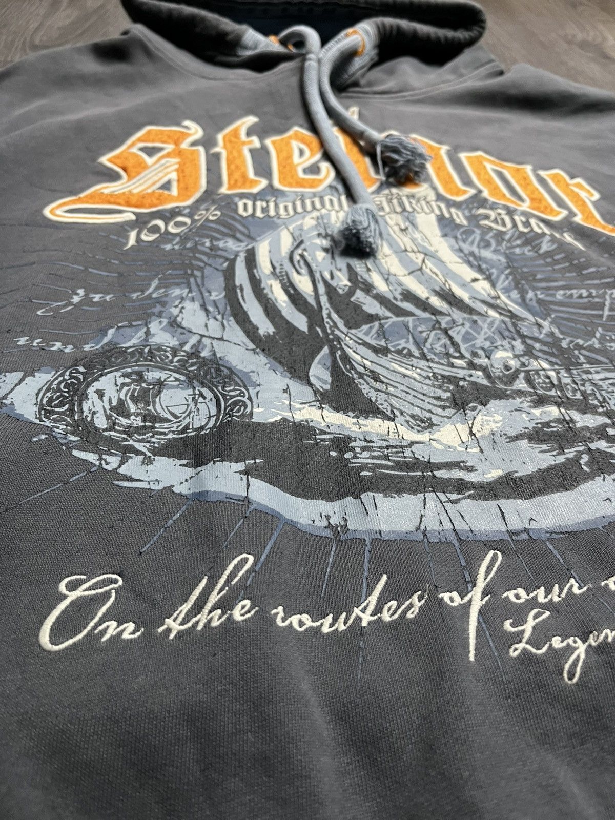 Vintage Thor Steinar "Legendary Nordic Company" Hoodie Viking Size US XXL / EU 58 / 5 - 4 Thumbnail
