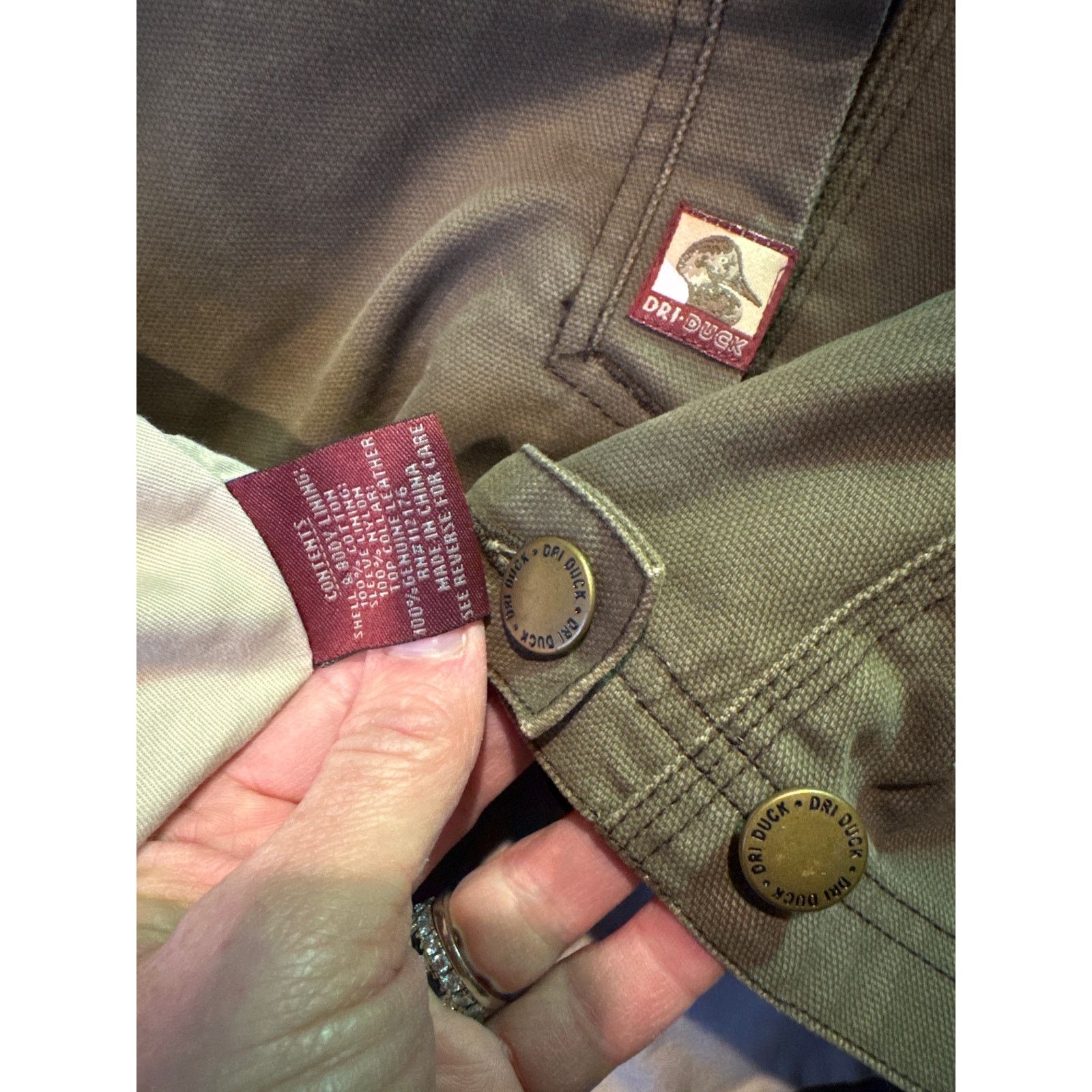 Other Dri-Duck Barn Jacket green canvan brown leather collar XXL Size US XXL / EU 58 / 5 - 8 Thumbnail