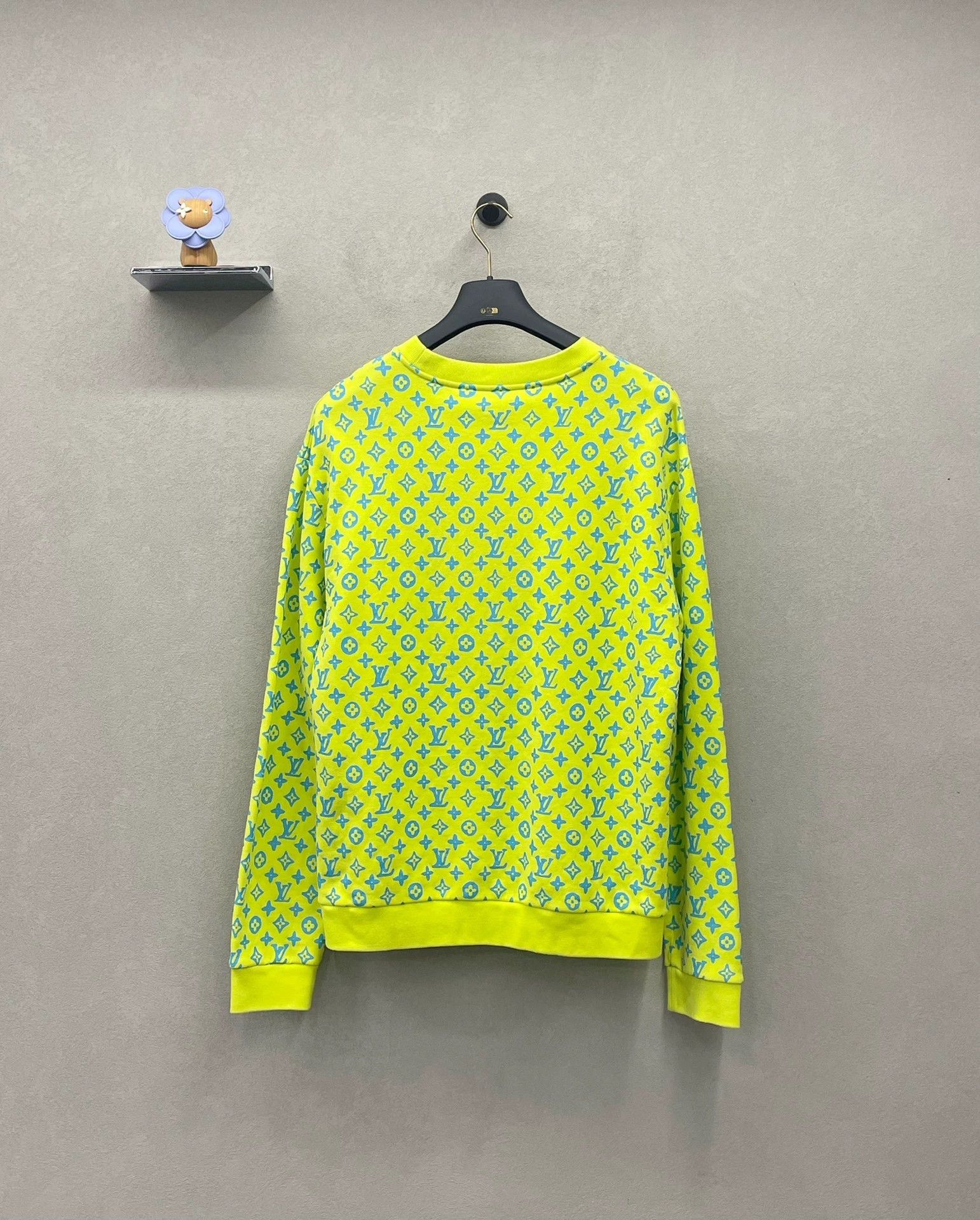 Louis Vuitton bright green logo print sweatshirt unisex Size US L / EU 52-54 / 3 - 2 Thumbnail