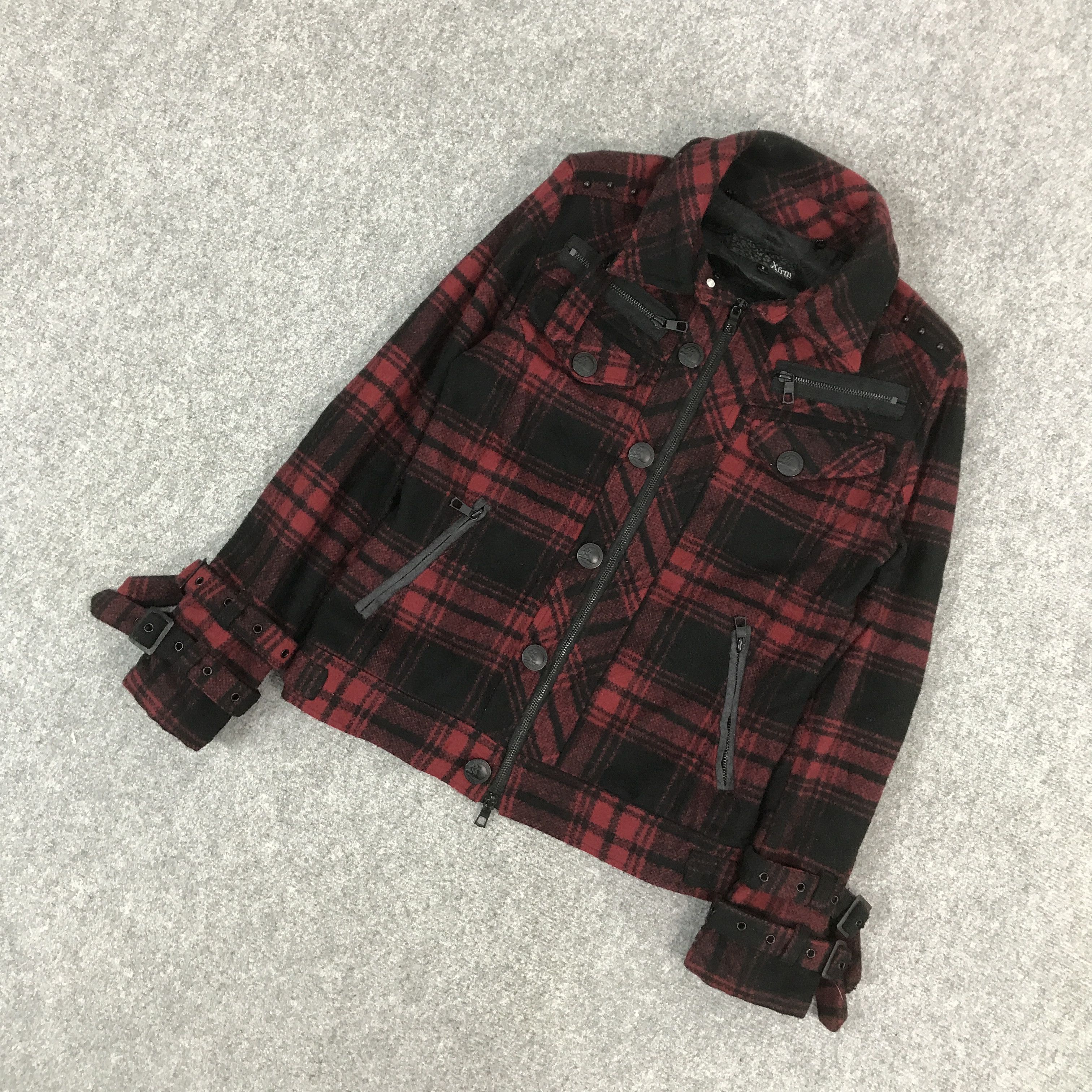 If Six Was Nine × Japanese Brand × Le Grande Bleu (L.G.B.) XFRM JAPAN WOOL BONDAGE PUNK JACKET Size US M / EU 48-50 / 2 - 5 Thumbnail