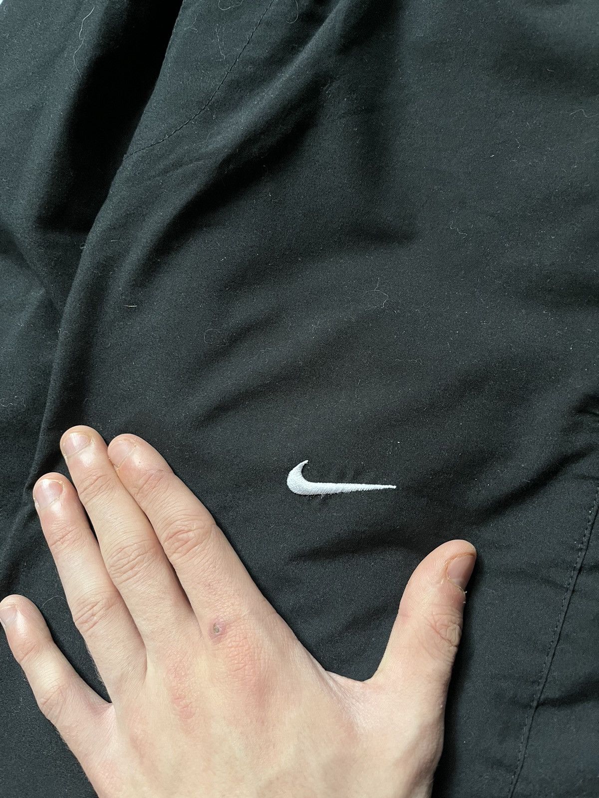 Vintage Vintage Nike Baggy Track Pants Drill Swoosh Big Logo Nylon Size US 32 / EU 48 - 5 Thumbnail