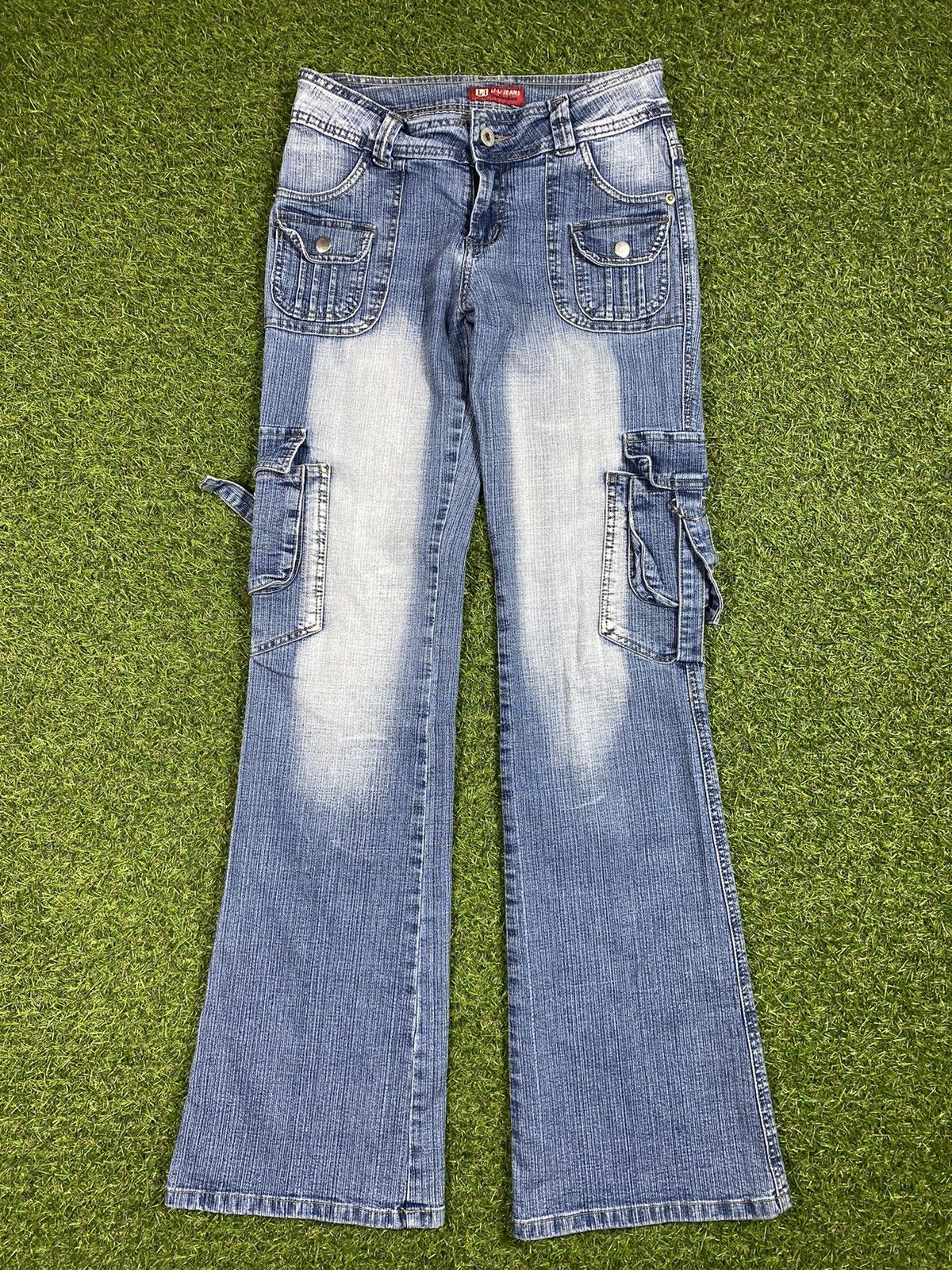 Japanese Brand Vintage 90s Japanese cargo jeans faded LGB style Size 26" / US 2 / IT 38 - 1 Thumbnail