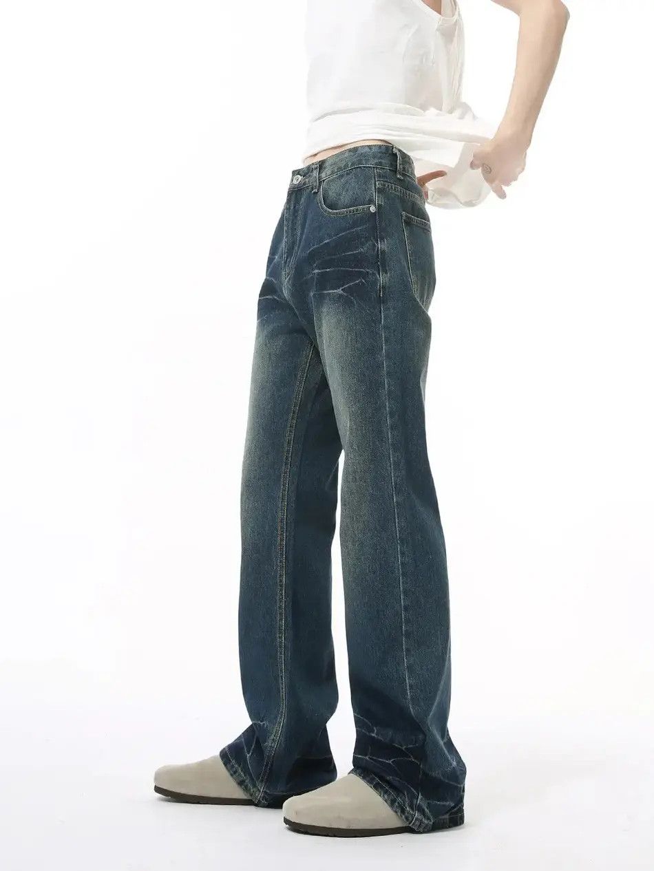 Japanese Brand Retro loose casual micro flared jeans Size US 32 / EU 48 - 3 Thumbnail
