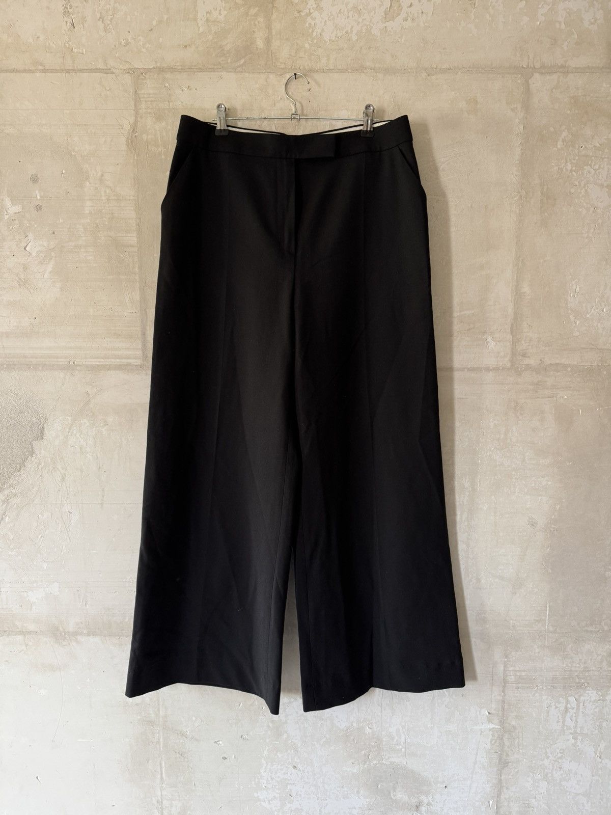Christian Lacroix Christian Lacroix Black Wool-Blend Trousers Size 30" / US 8 / IT 44 - 1 Thumbnail