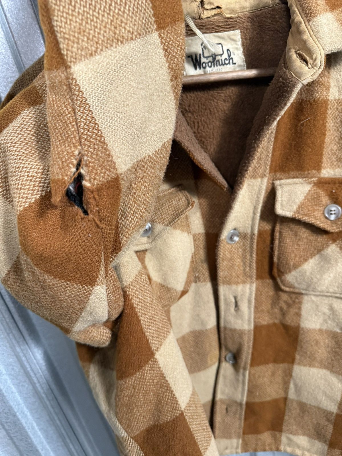 Other 60s Vintage Woolrich Plaid Fleece Western Jacket Size US L / EU 52-54 / 3 - 9 Thumbnail