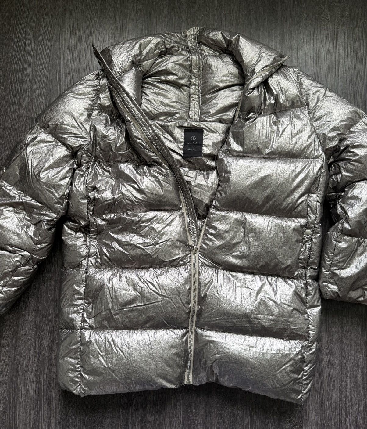 Moncler Moncler x Rick Owens Metallic Cyclopic Shell Down Size US L / EU 52-54 / 3 - 1 Thumbnail