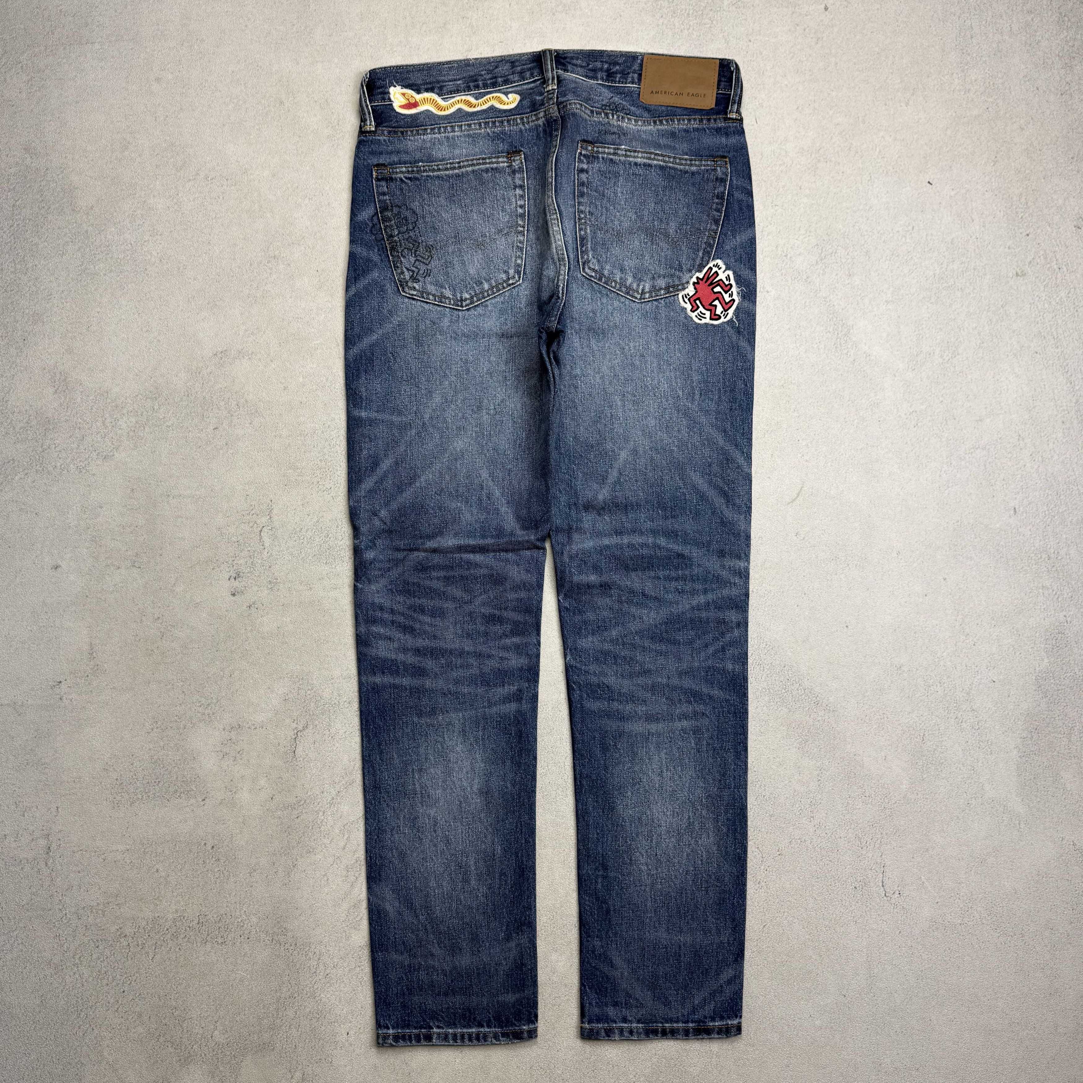 Keith Haring American Eagle x Keith Haring Patches Slim Fit Jeans Size US 30 / EU 46 - 4 Thumbnail
