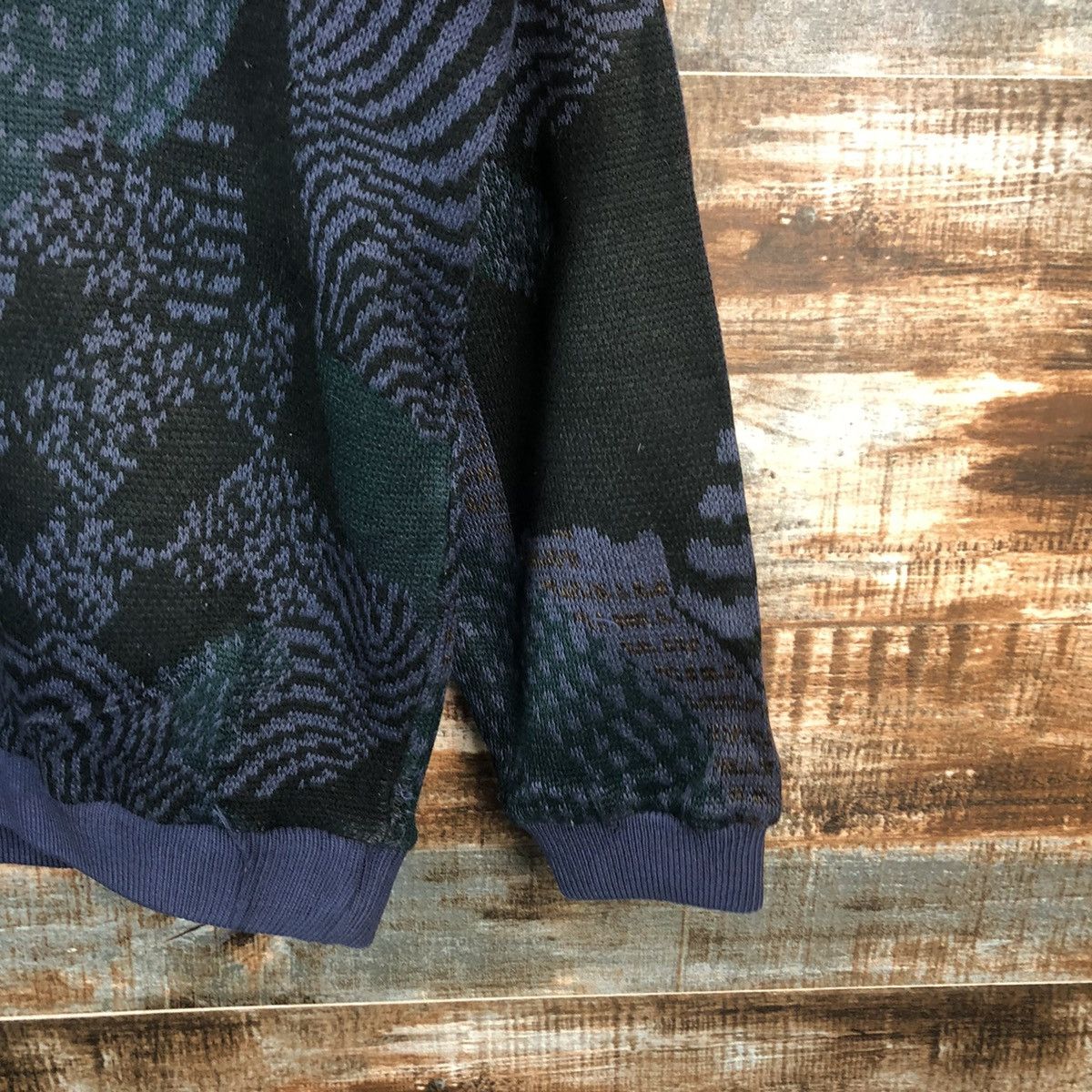 Homespun Knitwear DL Lacavera art design japan Dark Blue Knitwear #A1993 Size US M / EU 48-50 / 2 - 8 Thumbnail