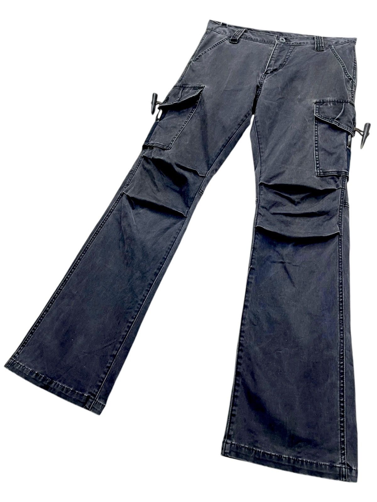 Vintage FYE🔥CAV Punk Slate Black Stretch FLARE Toggle Closure Cargo Size US 31 - 1 Thumbnail