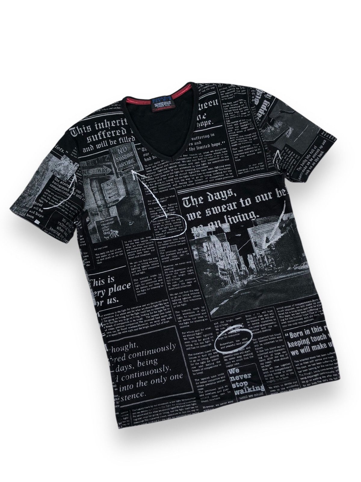 14th Addiction × Hysteric Glamour × Nicole Club Nicole Club For Men Y2K Style T-shirt Size US S / EU 44-46 / 1 - 2 Thumbnail