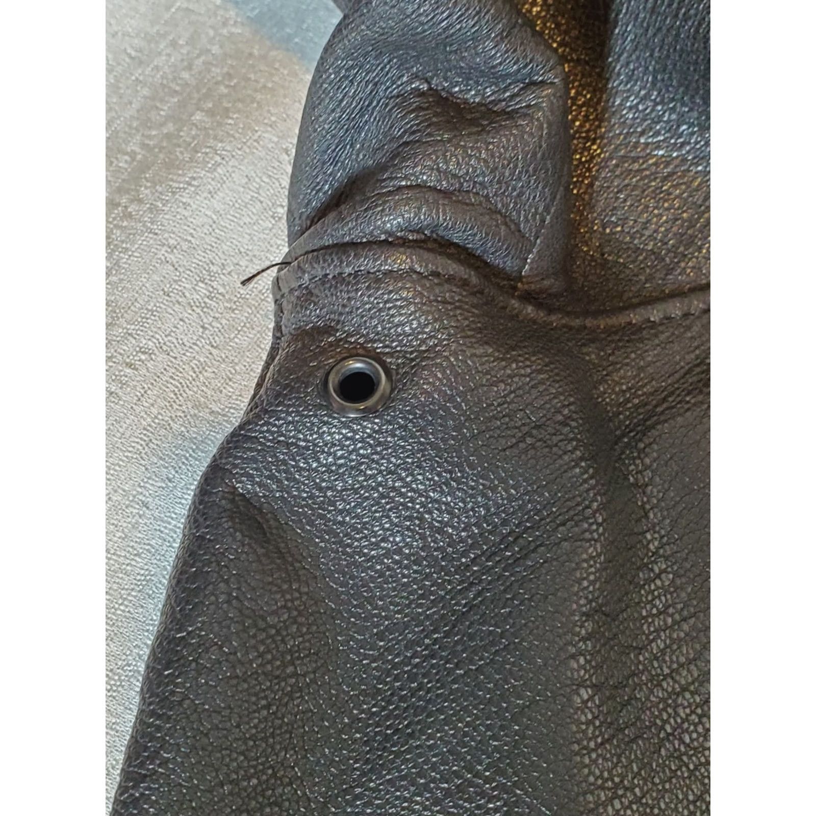 Vintage VINTAGE L.L.Bean Goatskin Leather A2 Flight Bomber Jacket 07016 Dark Brown Men's 44 Size US S / EU 44-46 / 1 - 5 Thumbnail