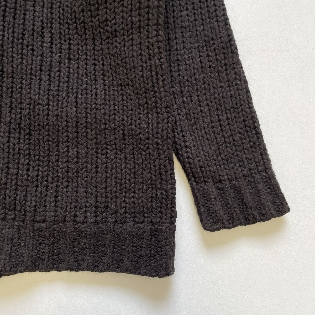 Dries Van Noten Brown Chunky Knit Merino Wool Cardigan Size US M / EU 48-50 / 2 - 16 Thumbnail