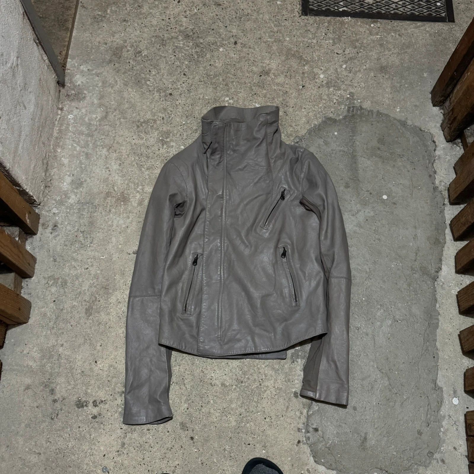 Other Rick owens style leather jacket Size S / US 4 / IT 40 - 1 Thumbnail