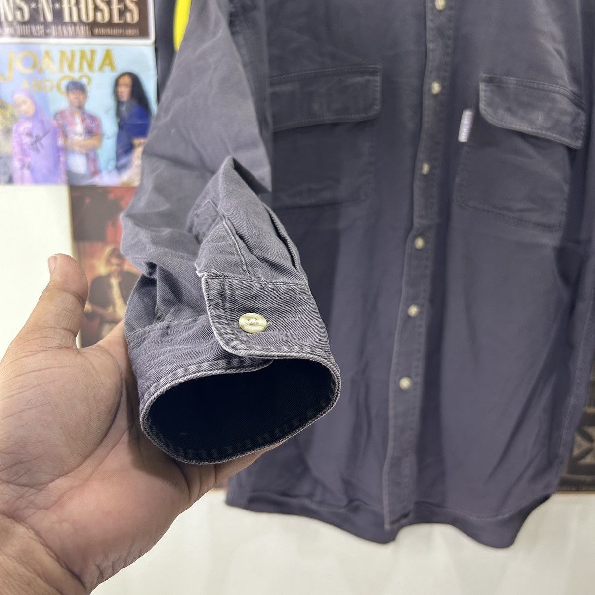 Japanese Brand Vintage Ted Walker Button Down Faded Shirt Size US L / EU 52-54 / 3 - 4 Thumbnail