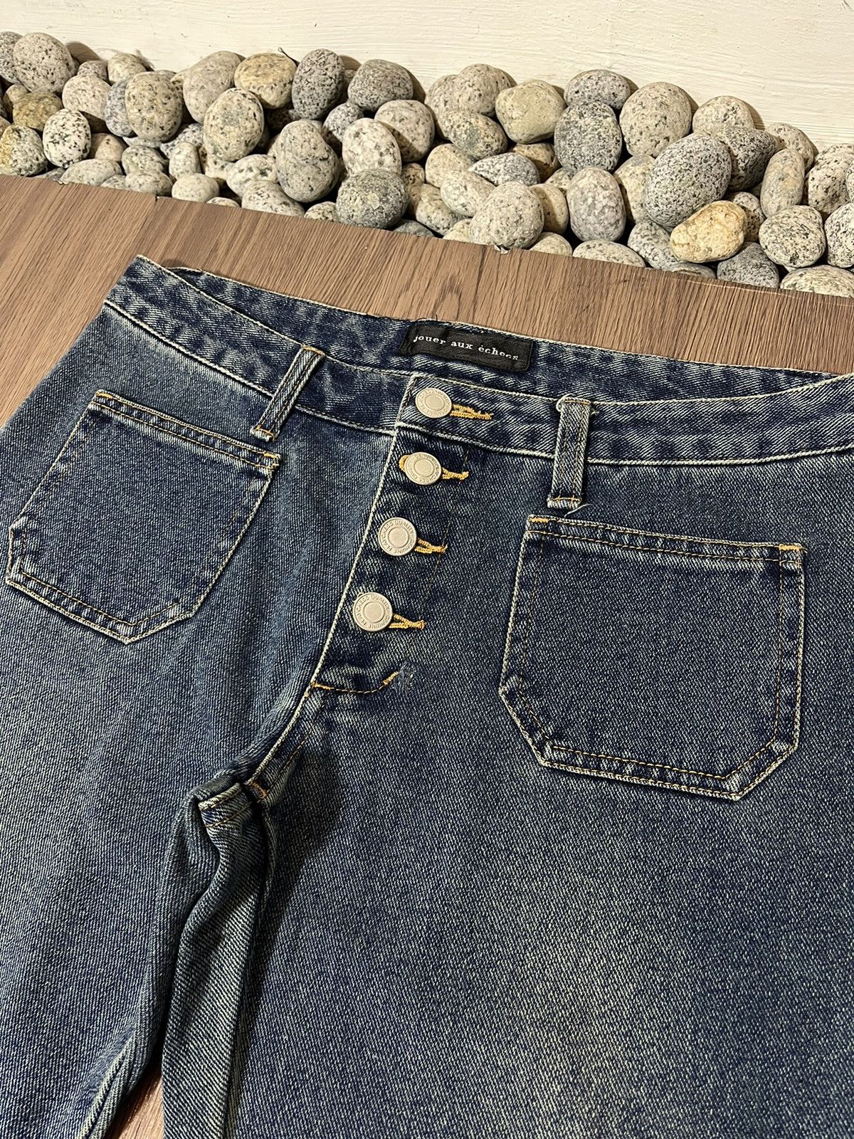 If Six Was Nine × Japanese Brand × Tornado Mart Jouer Aux Echecs japan front pocket flare jeans Size US 30 / EU 46 - 7 Thumbnail