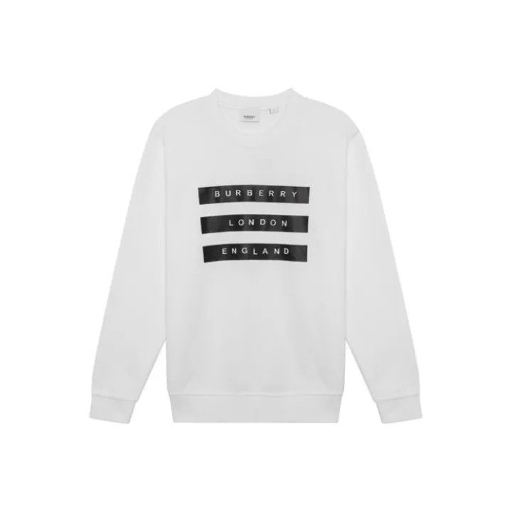 パーカー・フーディ BURBERRY Men Sweatshirts 8102453 SP25 MW SI C1408 WHITE Burberry BURBERRY Men Sweatshirts 8102453 SP25 MW SI C1408